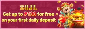 88JL - GET UP TO PHP 100 FOR FREE ON FIRST DAILY BONUS