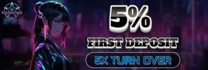 NEONSTAR - 5% FIRST DEPOSIT