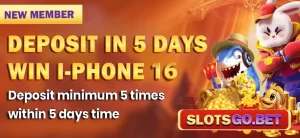 SLOTSGO - DEPOSIT IN 5 DAYS WIN IPHONE 16