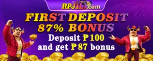 RPJILI - FIRST DEPOSIT 87% BONUS